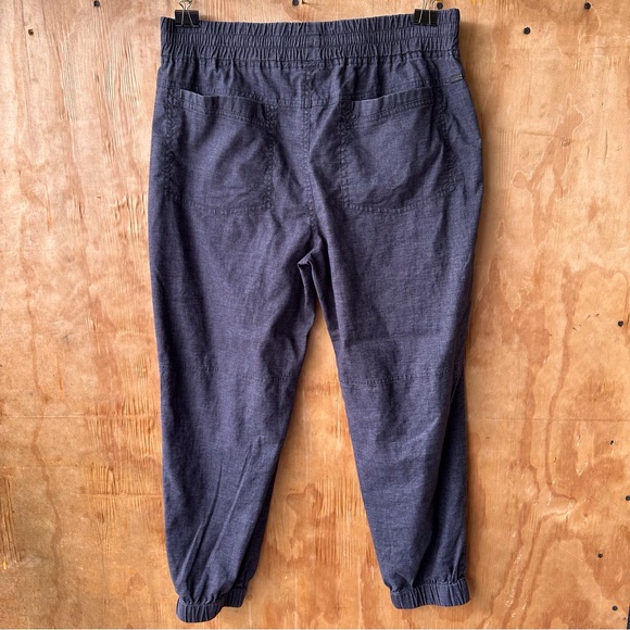 Prana Mantra Hemp Pull On Drawstring Jogger Charcoal Gray Casual Yoga Joggers - Picture 3 of 13